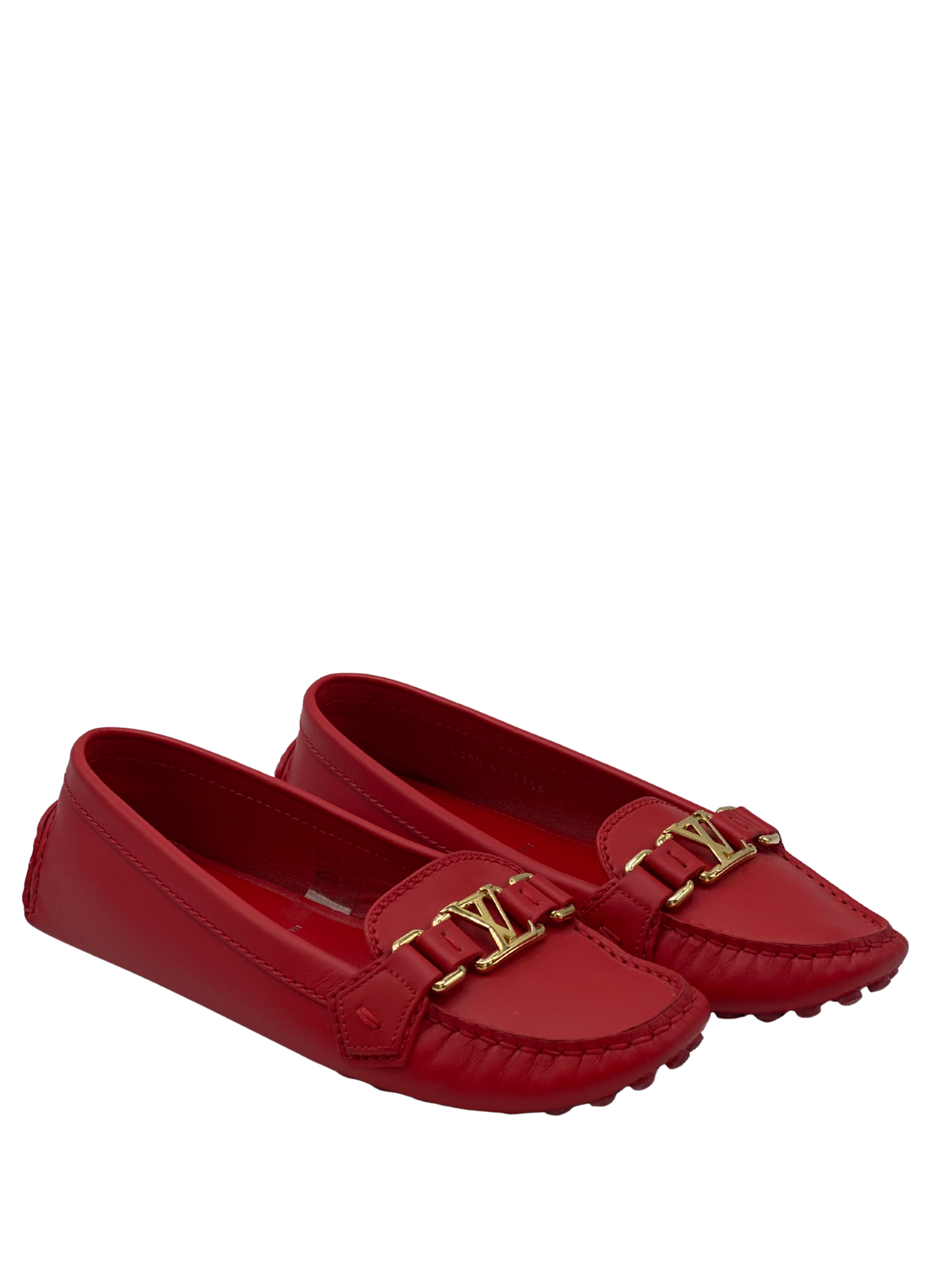 Mocasines Rojos Louis Vuitton (Talle 38.5)