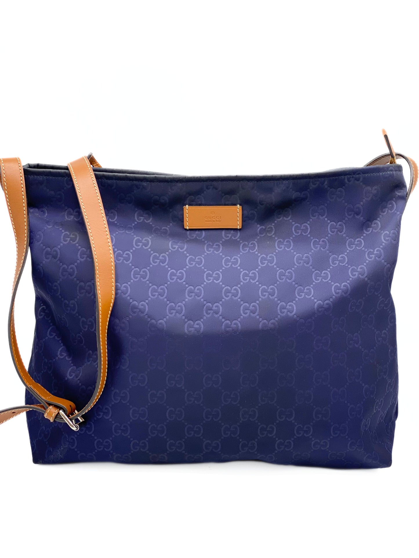 ⁠Bandolera Gucci GG Nylon Navy