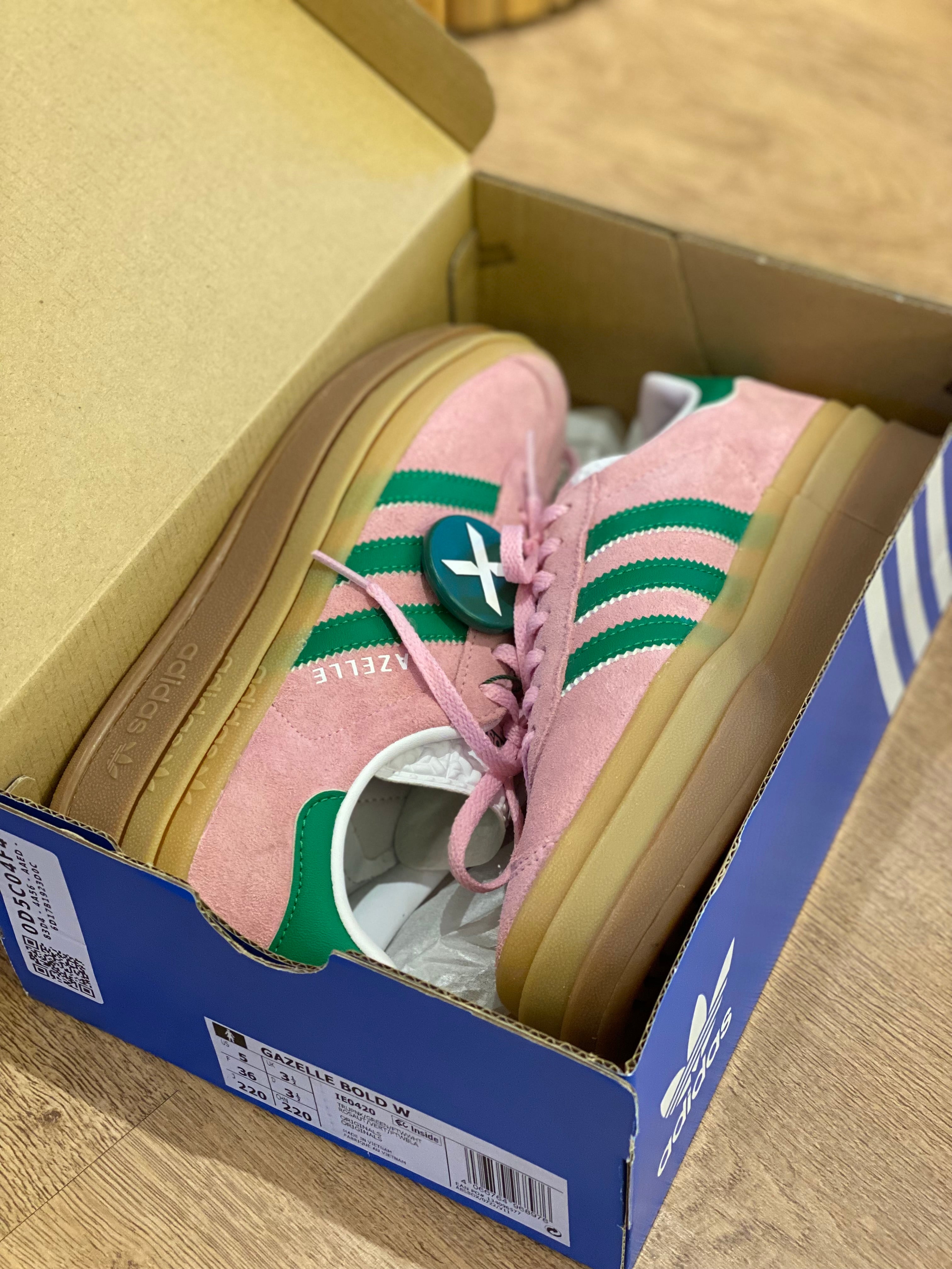 Champion Adidas Gazelle Bold W Pink NUEVO (US 5)