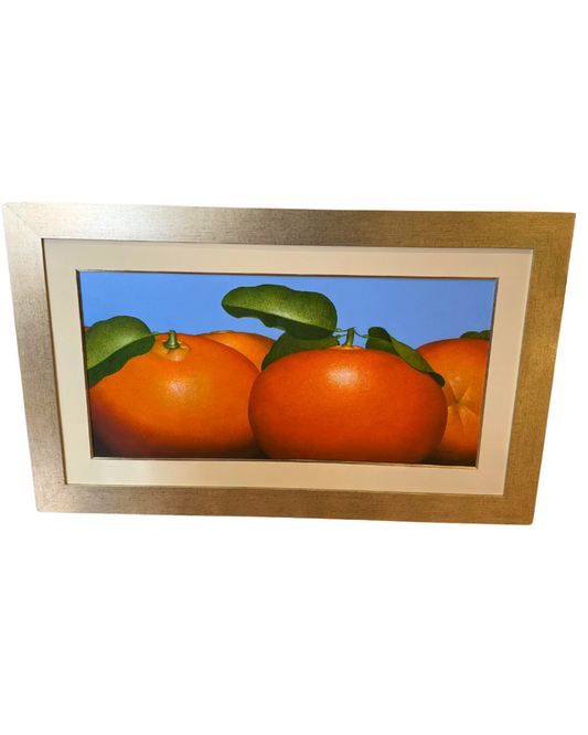 Cuadro "Mandarinas" de Emmanuel Fretes Roy 60 x 120 cm.