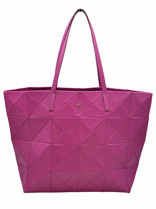 Cartera Purificación García Origami Fucsia
