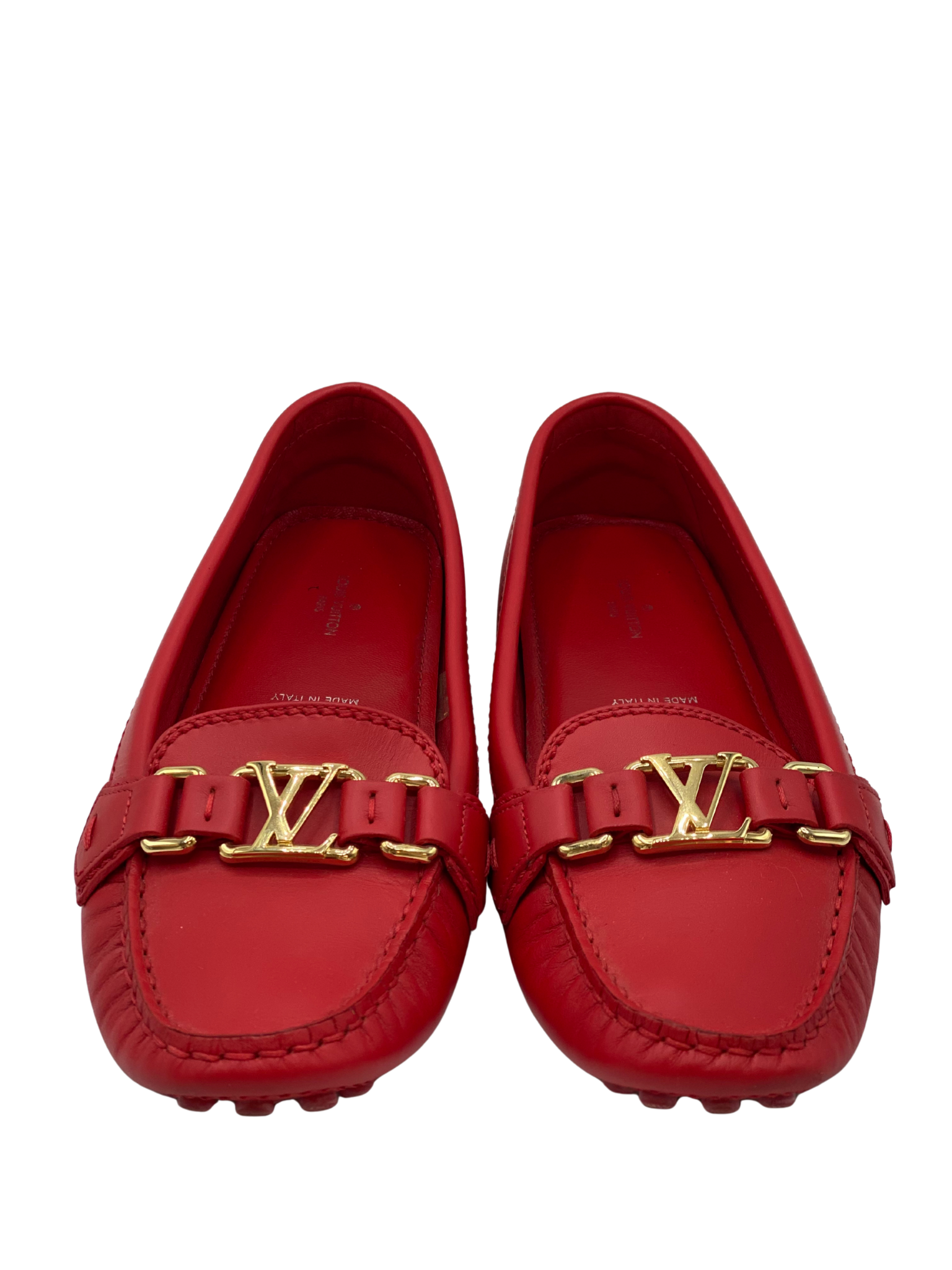 Mocasines Rojos Louis Vuitton (Talle 38.5)