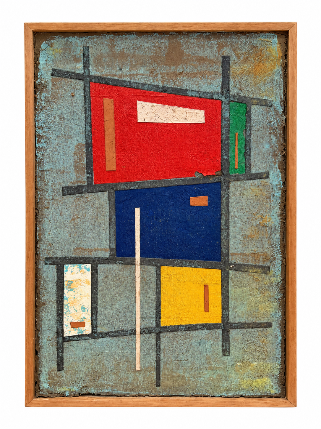 Composición geométrica de Marcial del Real 55 x 35 cm.