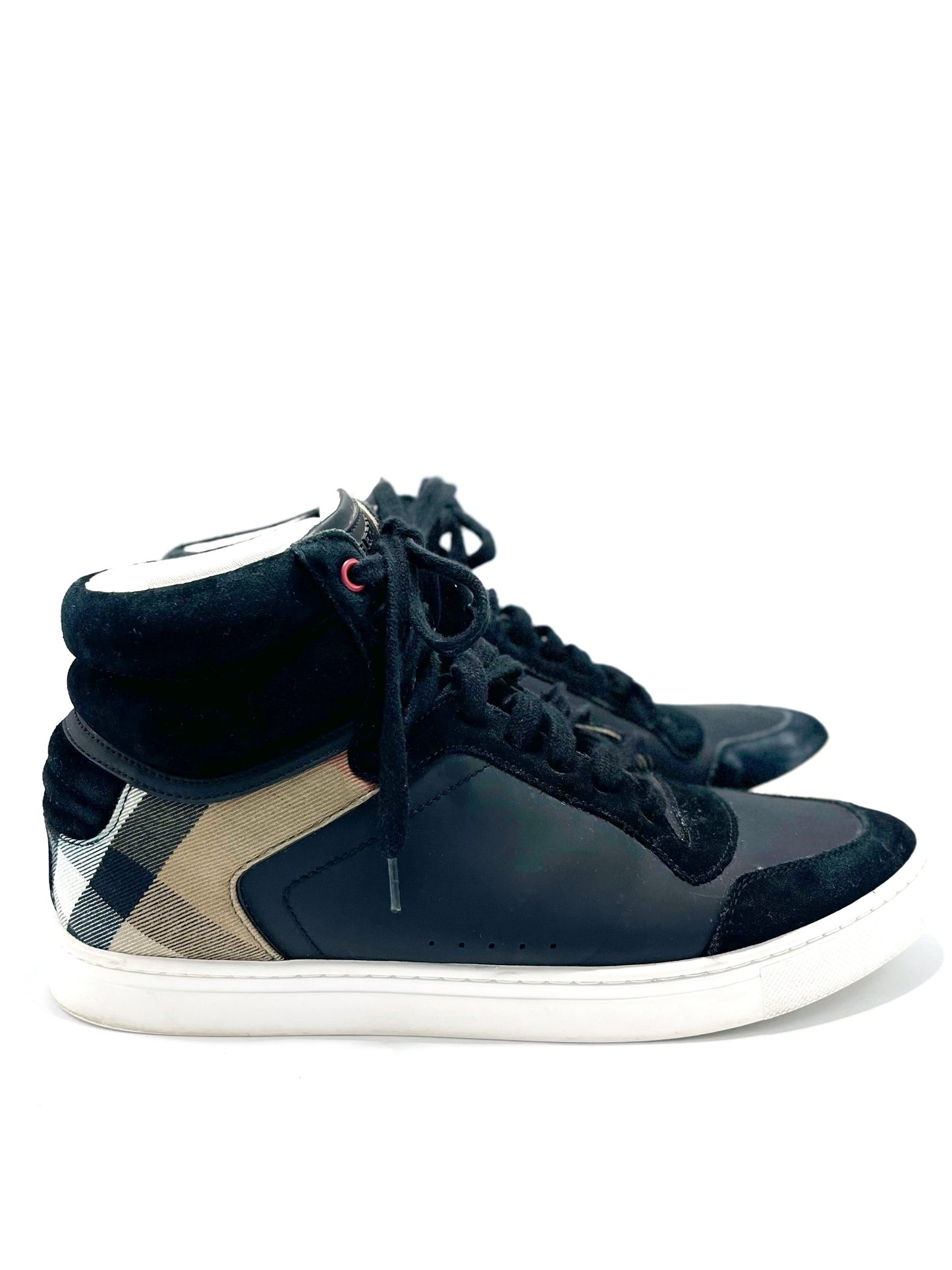 Champion Burberry High Top Reeth Trainers (43)