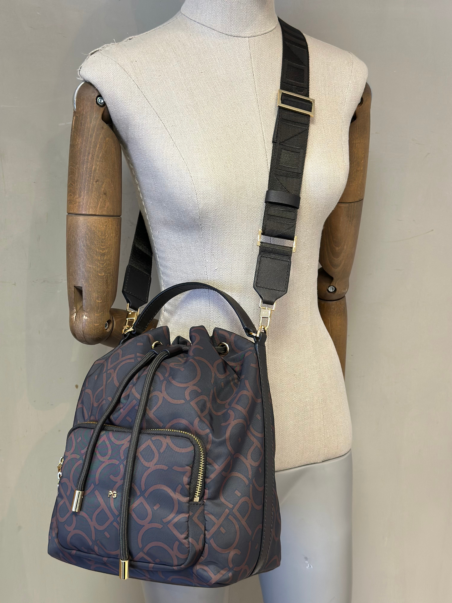 Bolso Bombonera de Nylon Purificación García