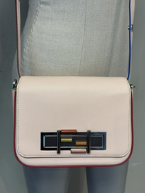 Bolso de Cuero Rosado Fendi 3Baguette