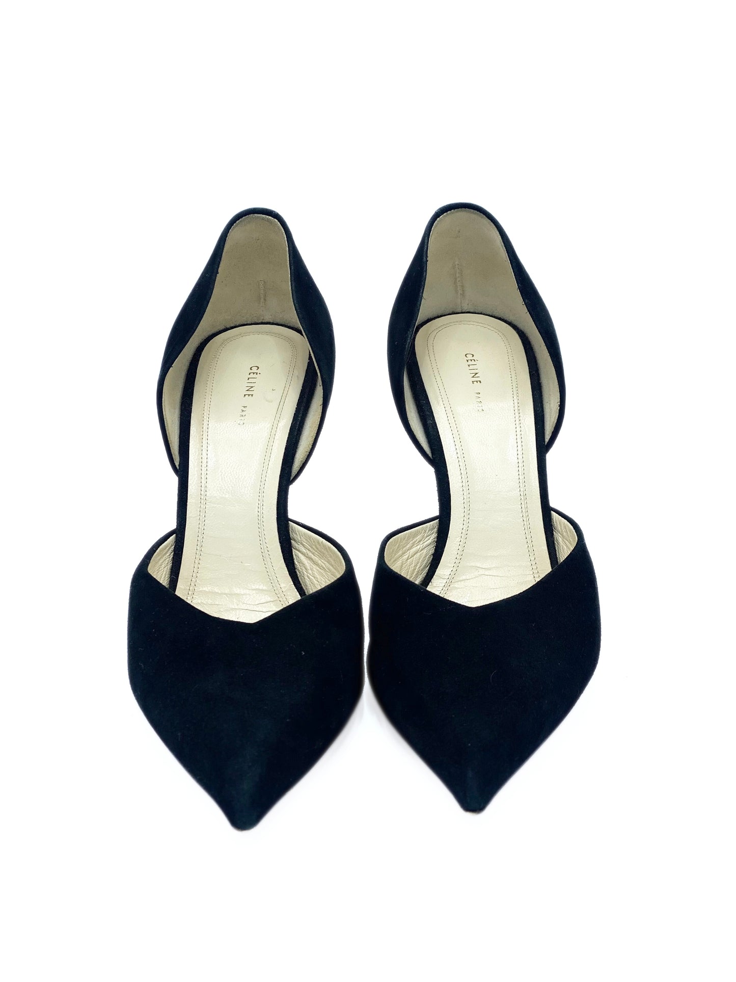 Pumps Gamuzados Celine D Orsay (37)