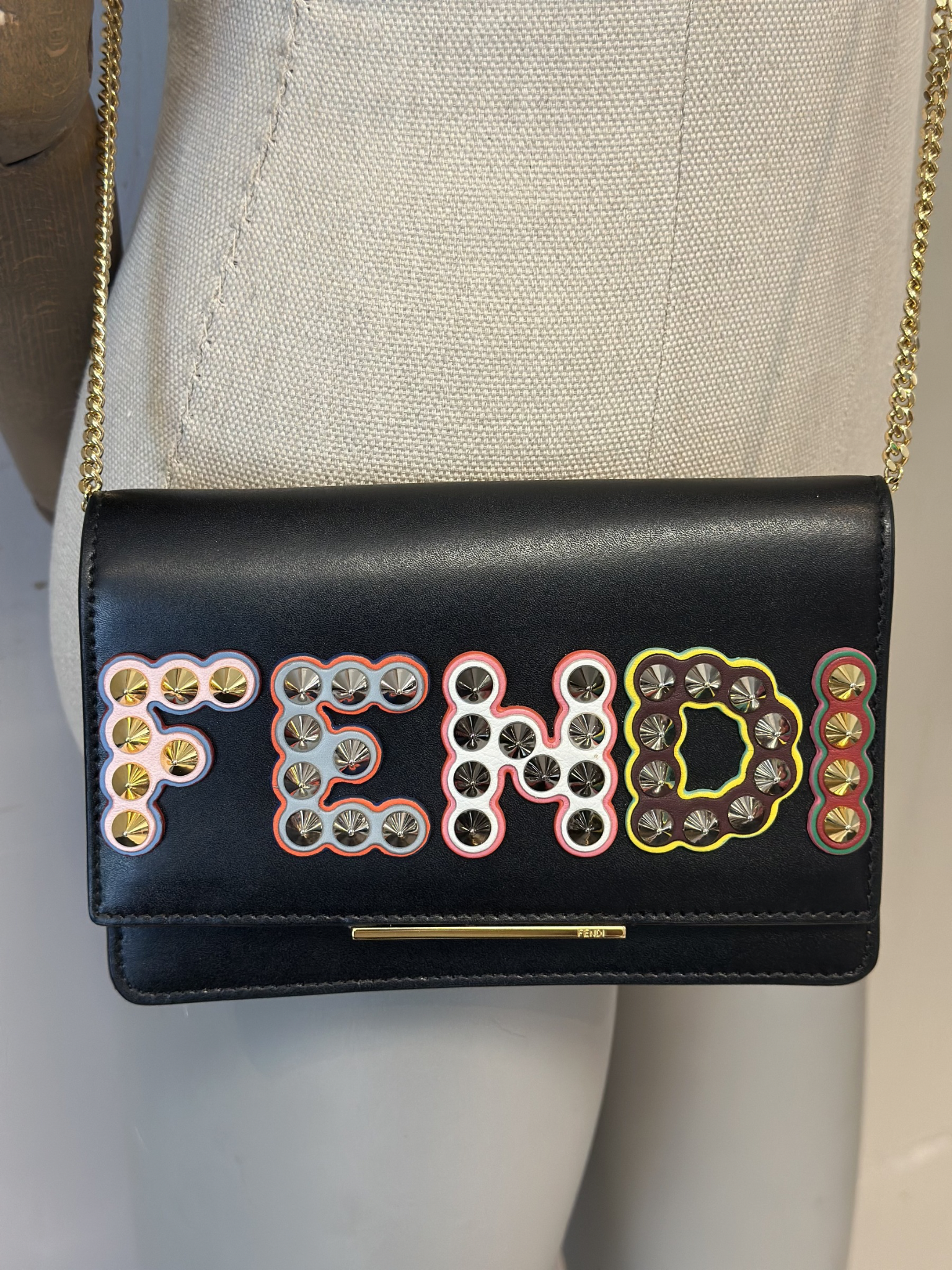 Bandolera Negra Fendi Fun Fair