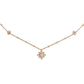 Collar Gucci Flower Double G con Diamantes