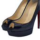 ⁠Sandalia Christian Louboutin Banana Peep Toe (37.5)