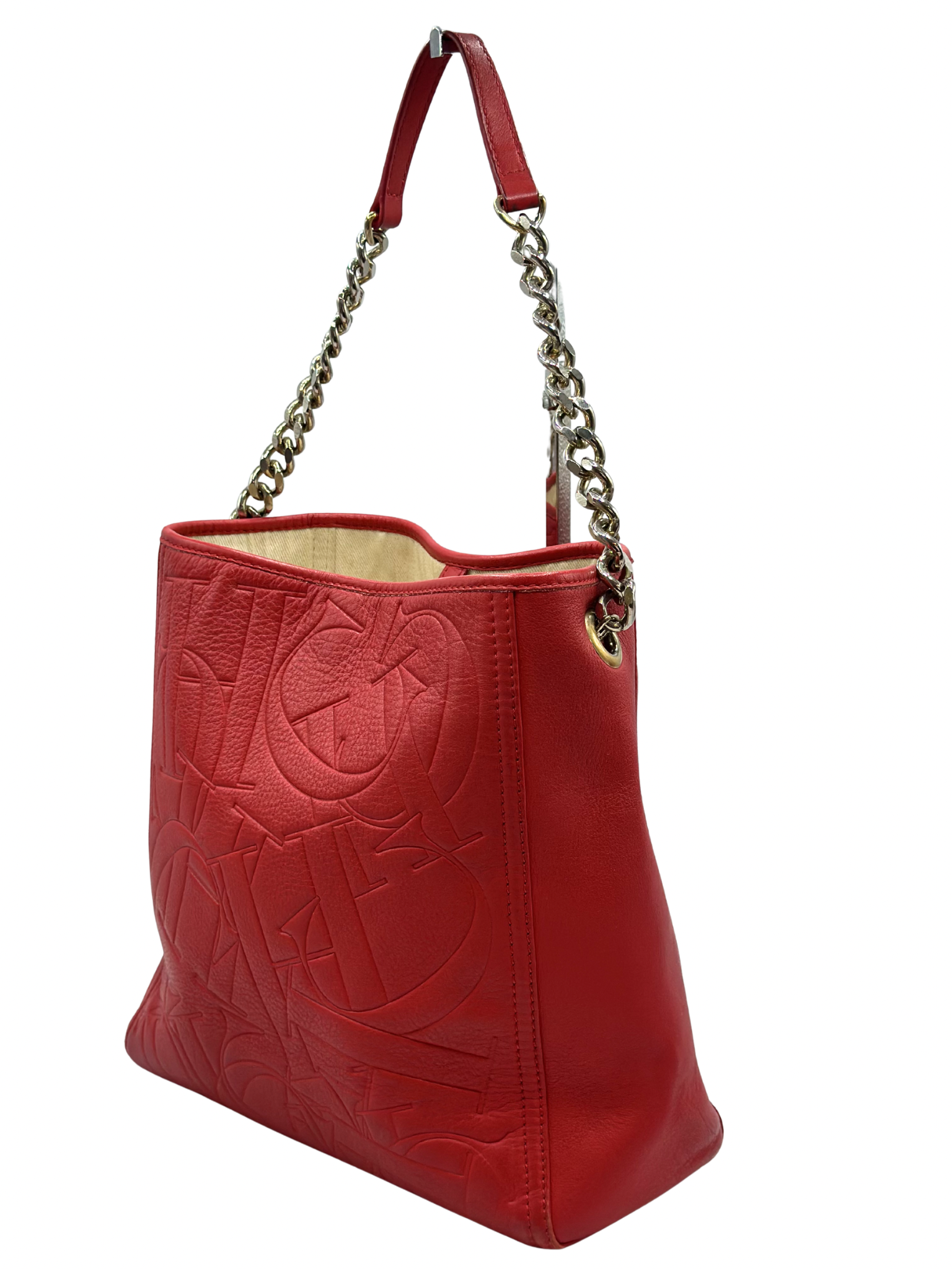 Bolso Rojo Carolina Herrera Monogram