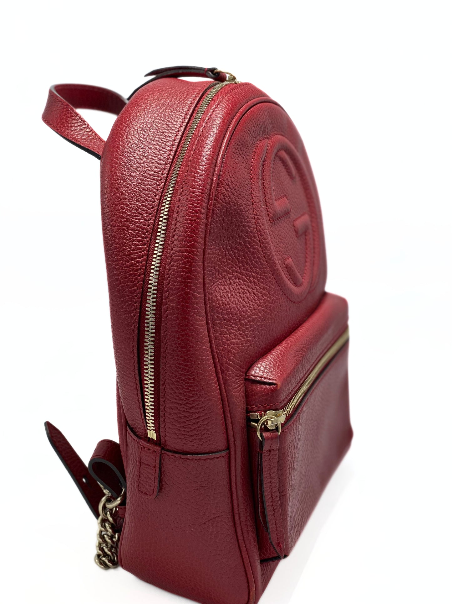 Mochila Gucci Soho Chain Backpack Red