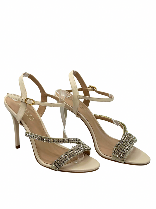 Sandalias Blancas con Piedras Arezzo (37)