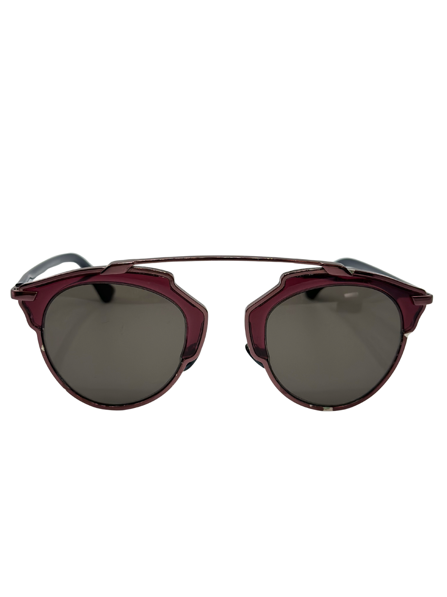 Lente de Sol Dior So Real Burgundy Blue Metal
