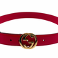 Cinto Rojo Gucci Interlocking GG