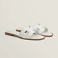Sandalia Hermès Oran Blanc (38.5)