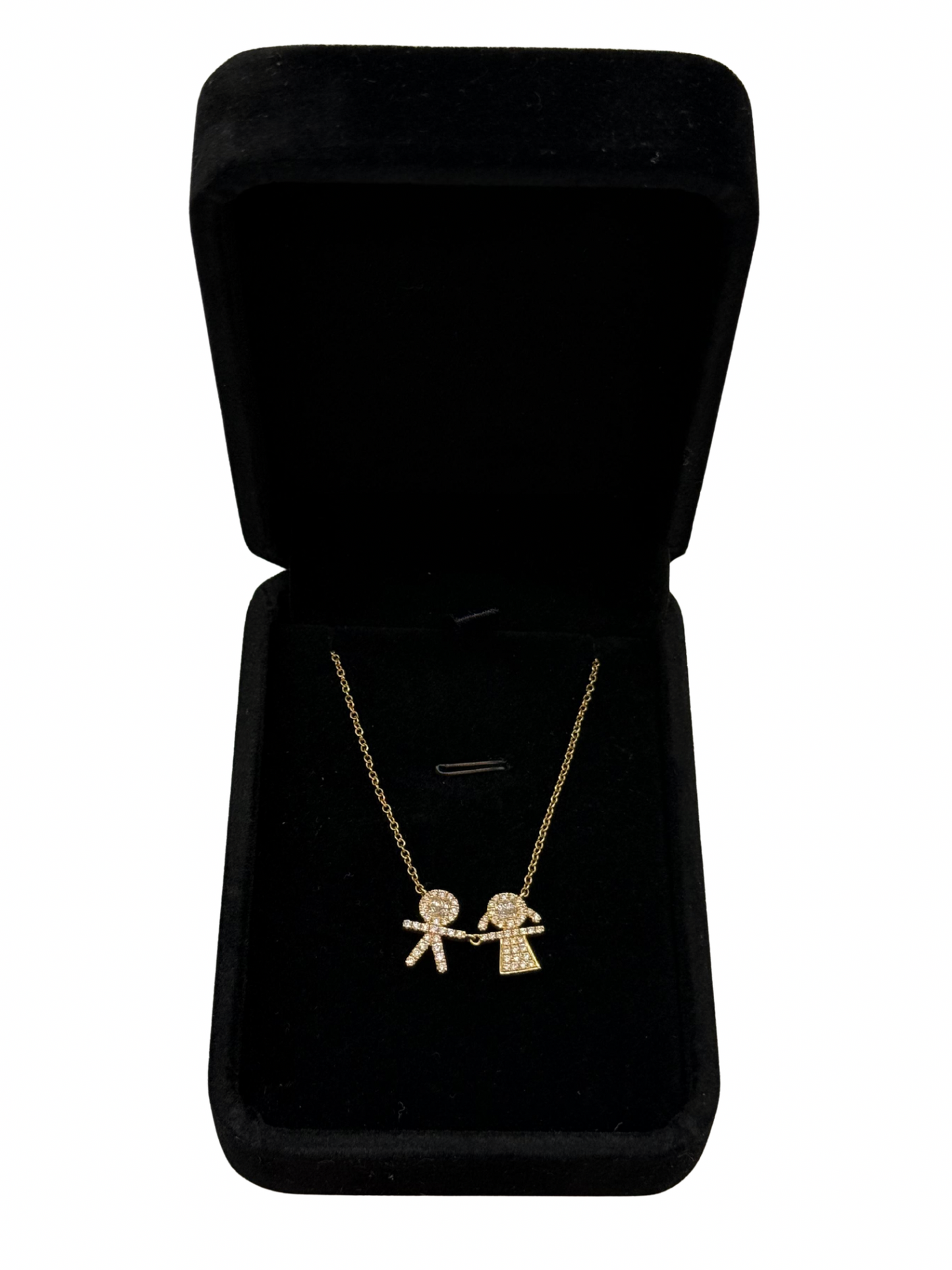 Collar Mamá en Oro Amarillo 18k Parejita