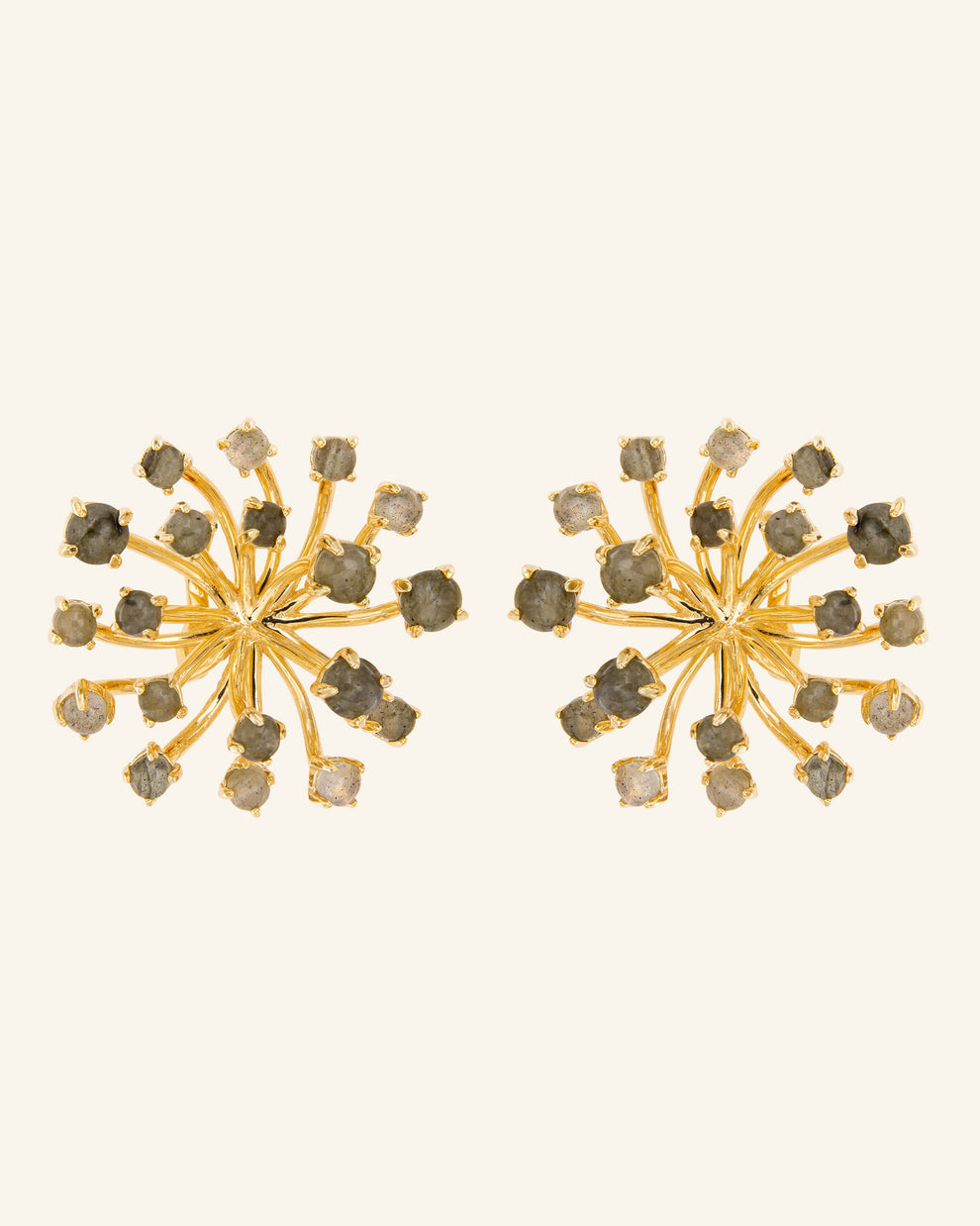 Aros Coolook con Piedra Labradorita