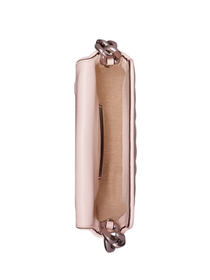 Bandolera Rosa Tory Burch Mini Fleming Soft Crescent