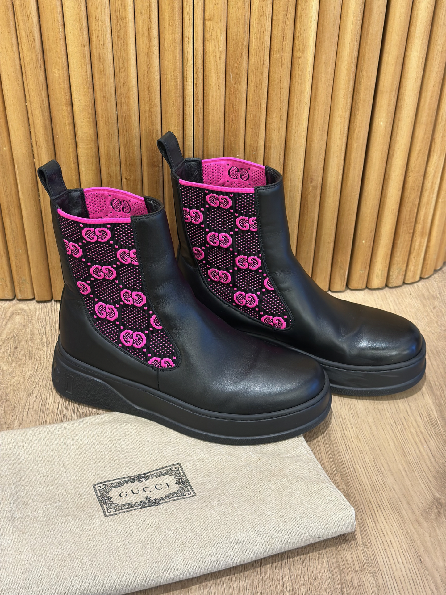 Botas Negras Gucci (38)