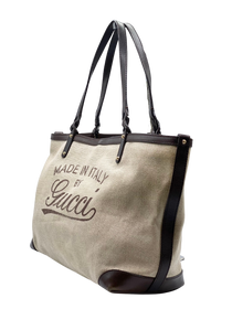 Cartera Gucci Craft Logo Tote Beige