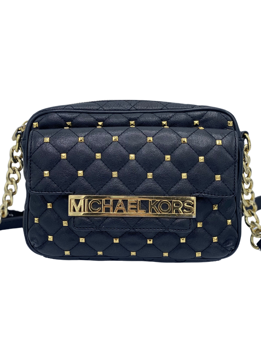 ⁠Bandolera Acolchada Michael Kors Negra