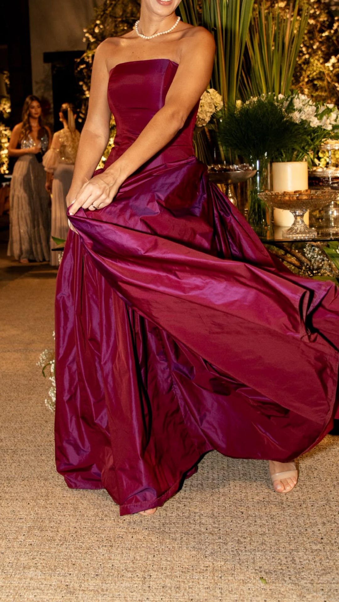 Vestido Bordó Anónimo (S)