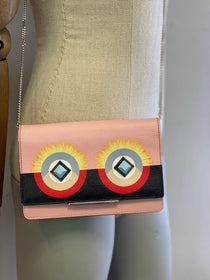 Cartera Fendi Monster Elite Wallet on Chain