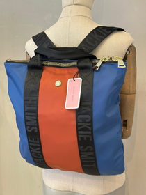 Mochila de Nylon Jackie Smith Azul y Naranja