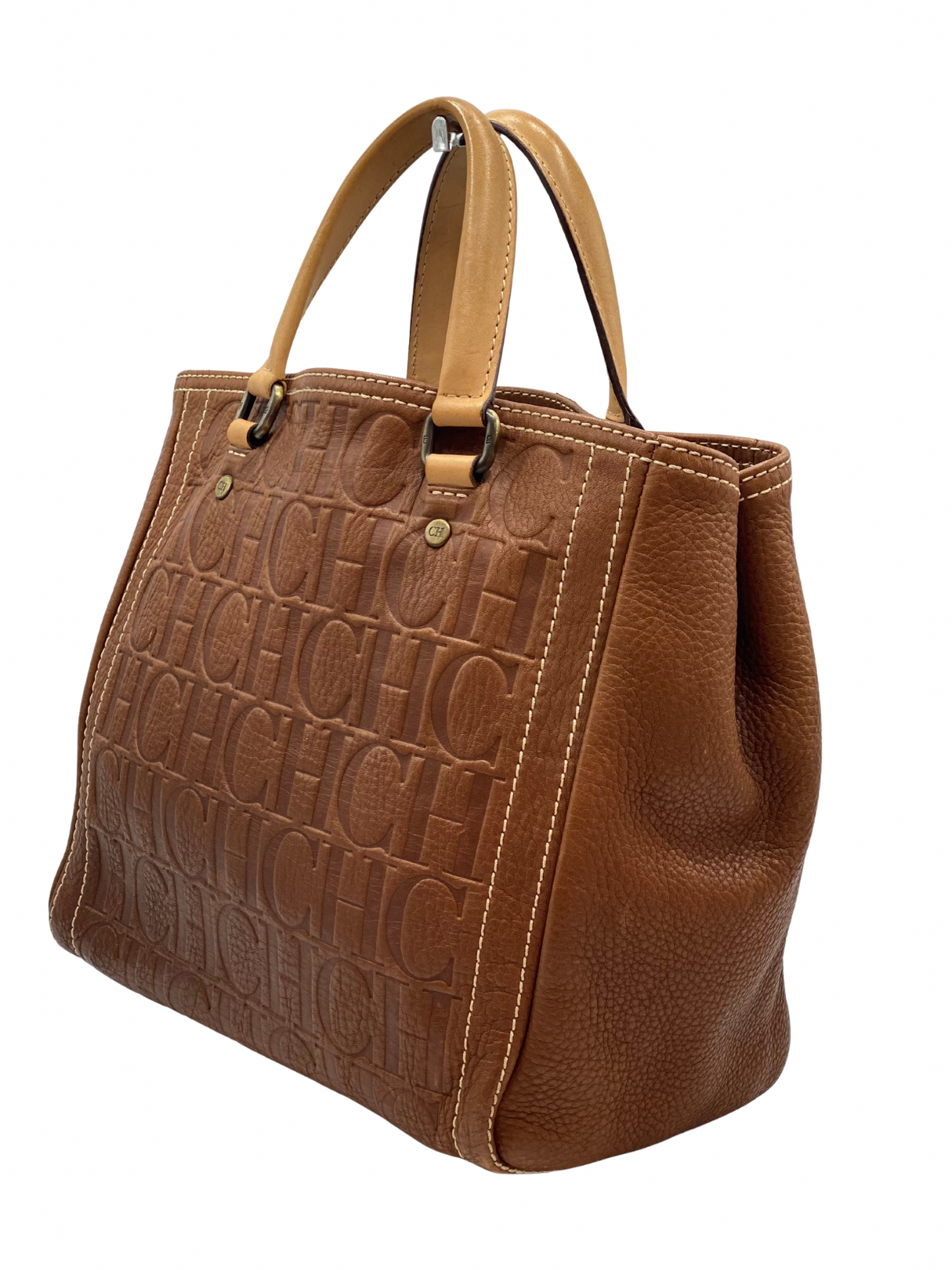 Bolso Marrón Carolina Herrera Monogram