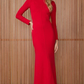 Vestido Largo Rojo Fabulous Agilitá (M)
