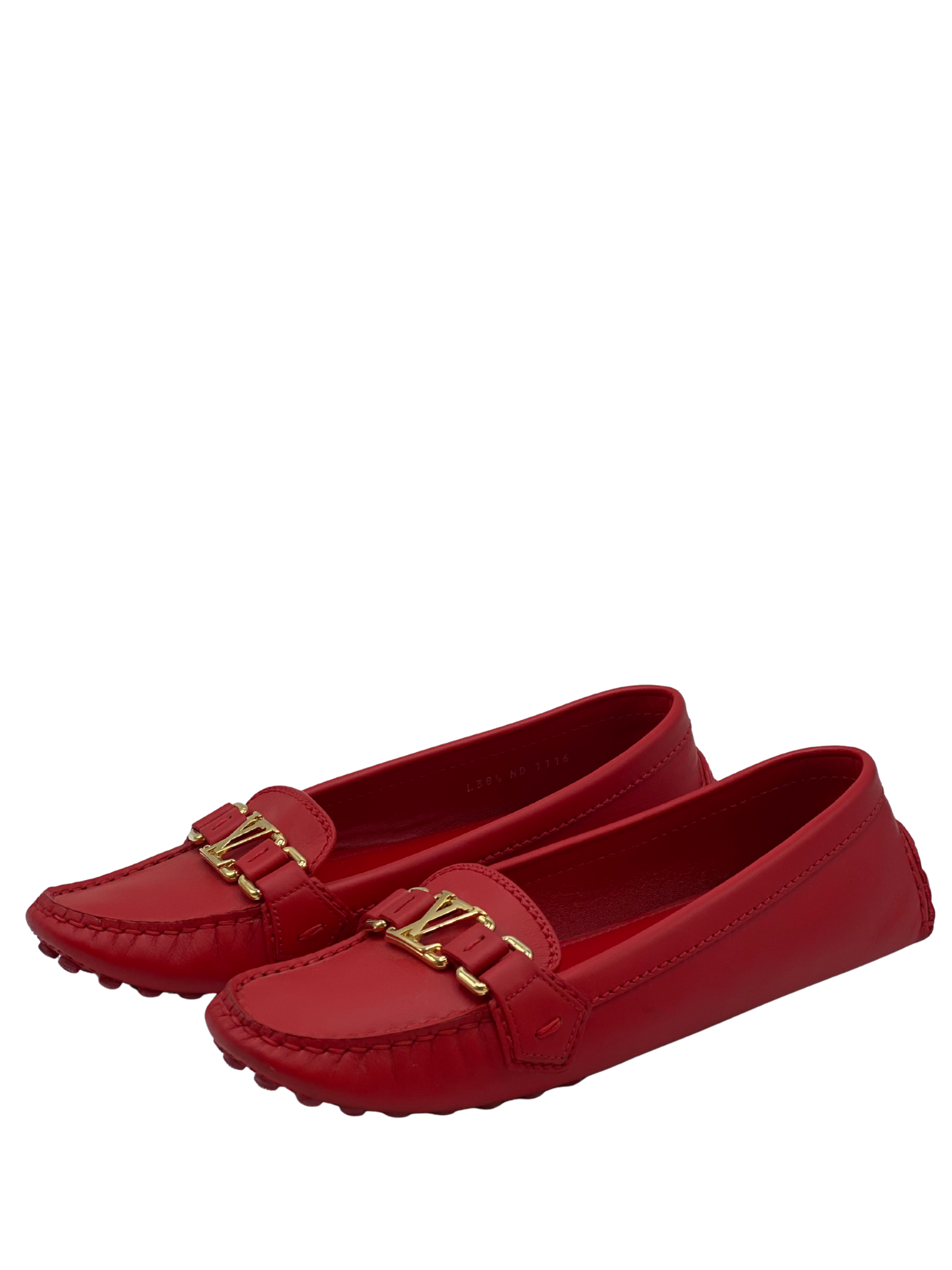 Mocasines Rojos Louis Vuitton (Talle 38.5)