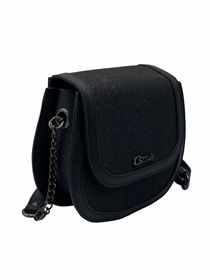 Bandolera Negra Brillante Cs Club