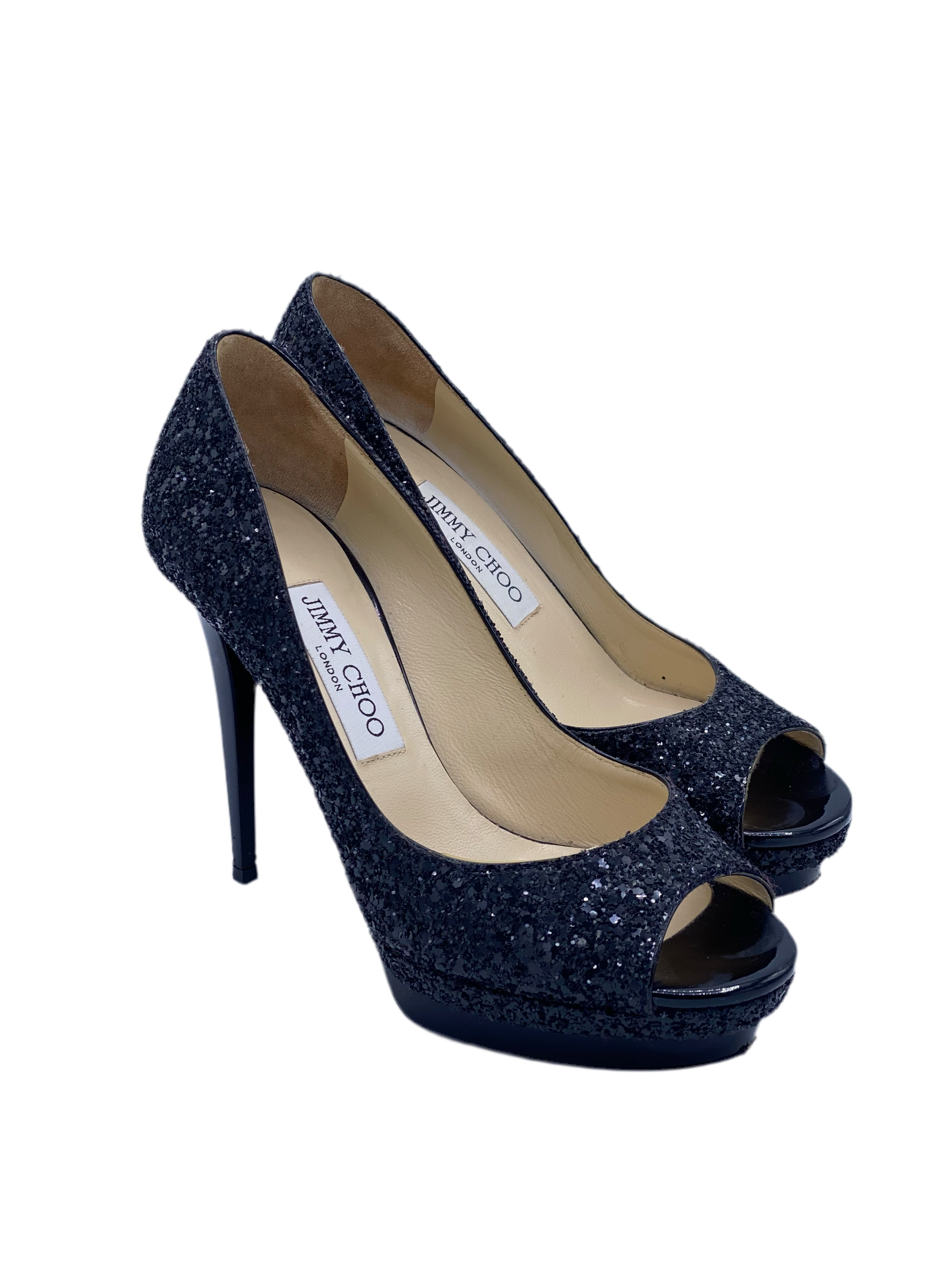 ⁠Sandalia Jimmy Choo Luna Sparkling (37.5)