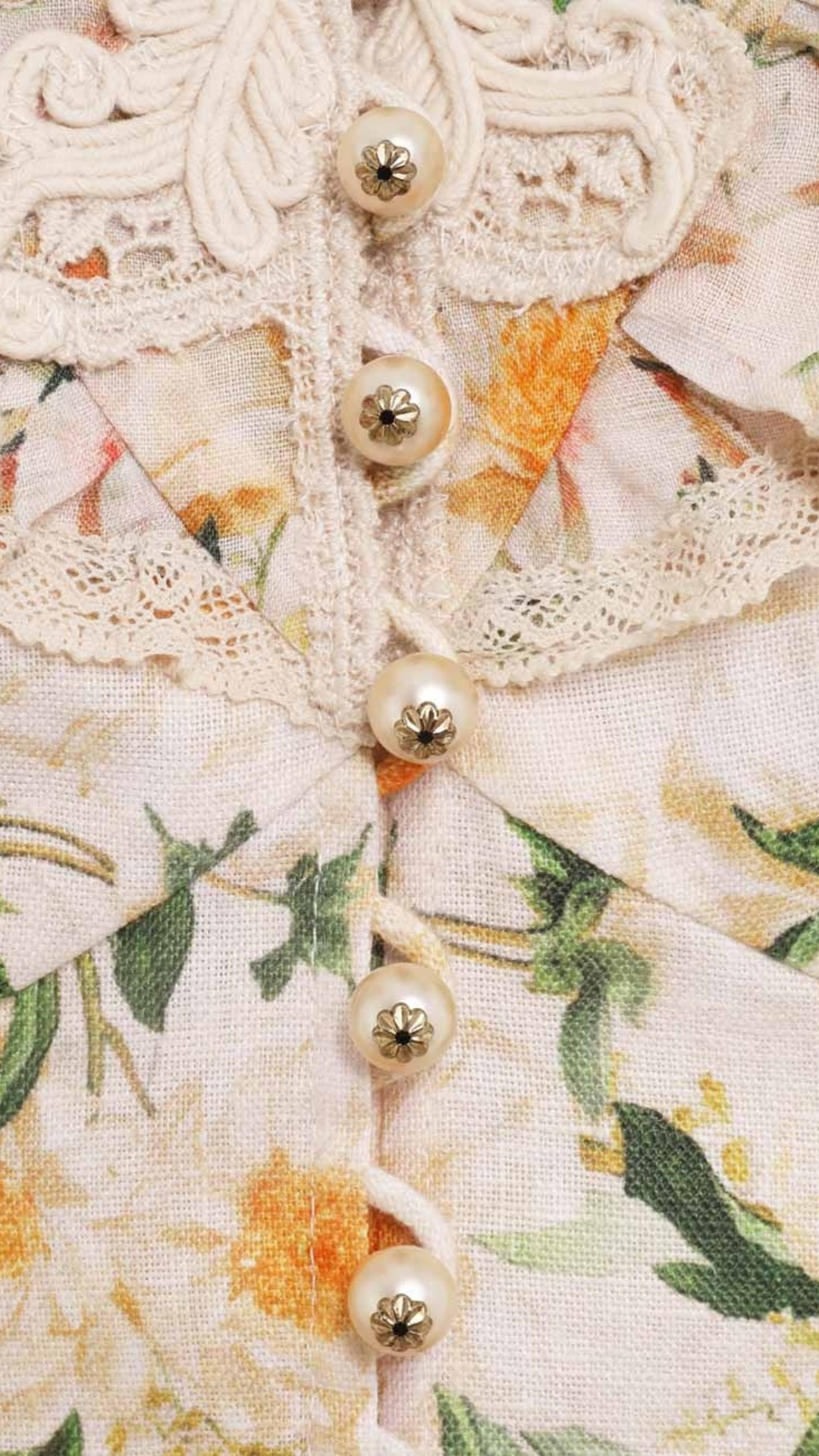 Vestido Corto Zimmermann Coaster Battenburg (Talle 0)