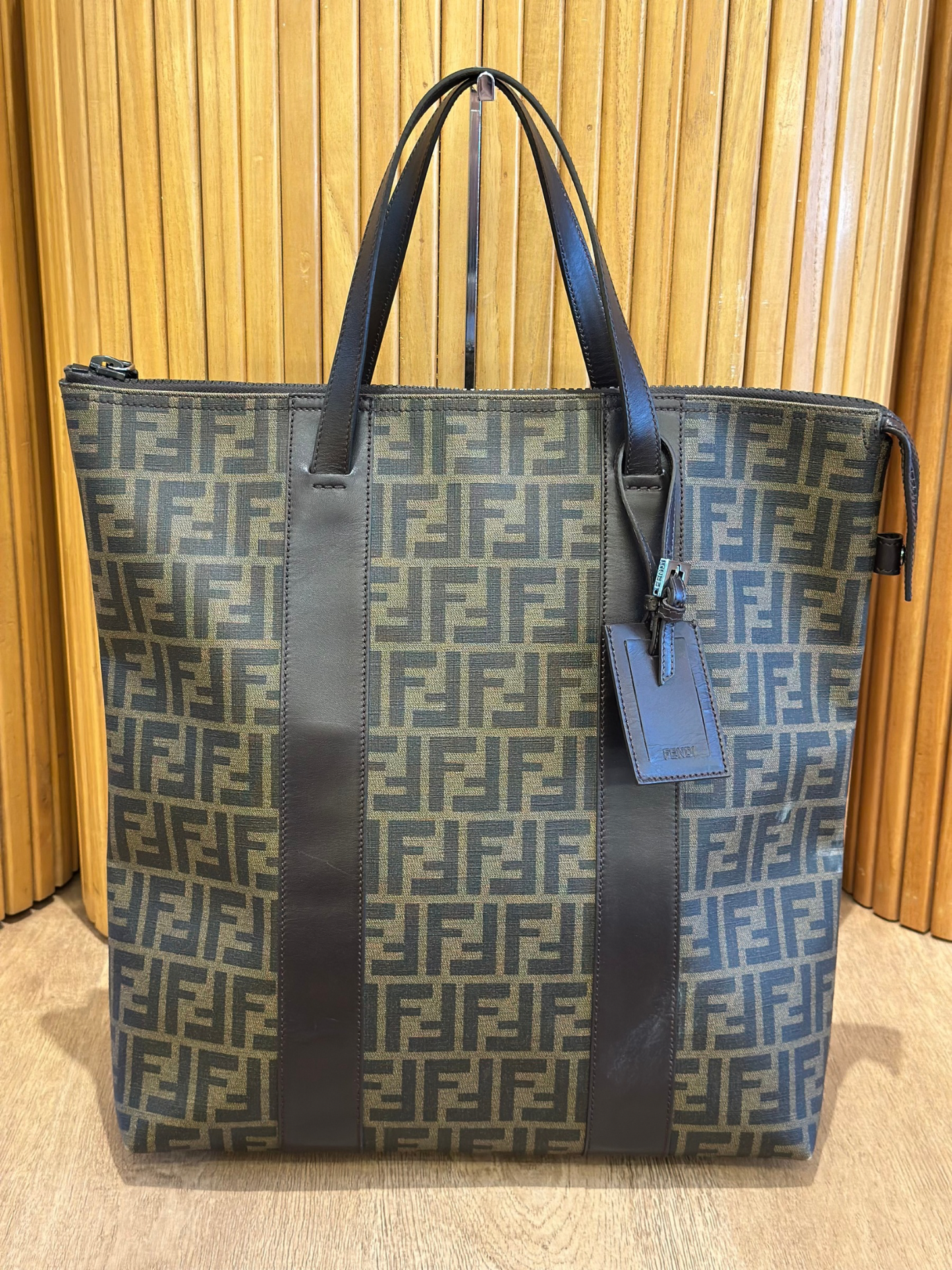 Bolso Tote Bag Fendi Zucca Spalmati