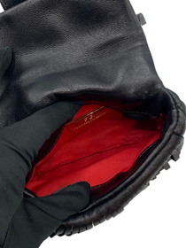 Mini Bolso Negro con Flecos Purificación García