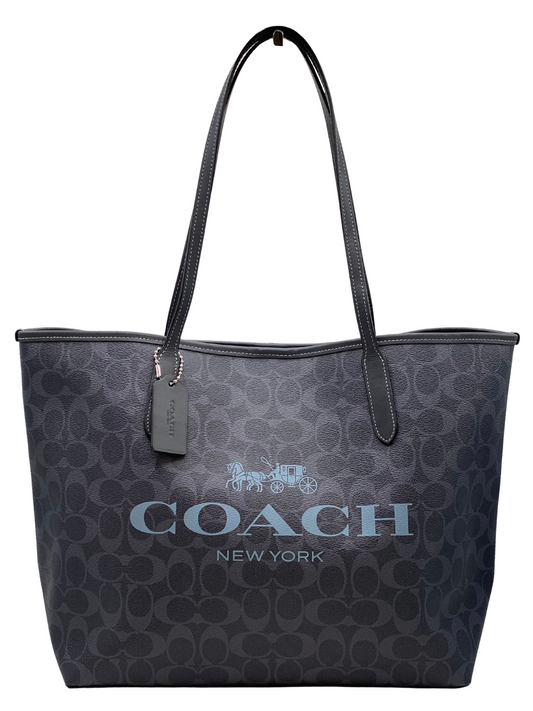 Cartera Azul Coach Tote Bag
