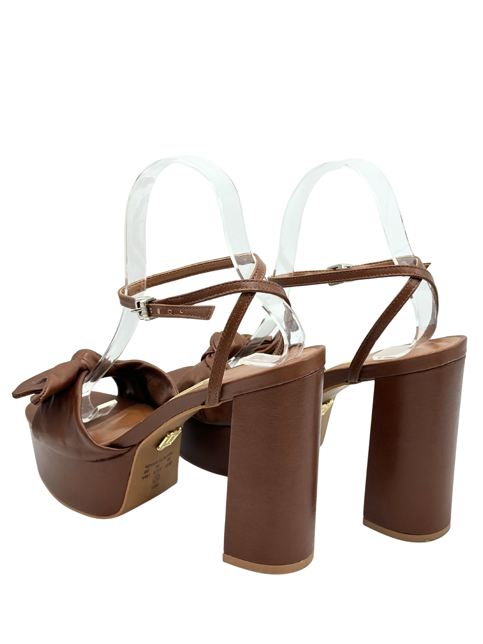 Sandalias con Plataforma Marrón UZU (37)