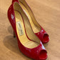 Sandalia Jimmy Choo Red Peep Toe (37.5)