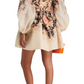 Vestido Corto con Estampado Floral Zimmermann (Talle 2)