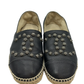 Alpargatas Negras Chanel Camellia (38)