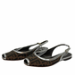 Sandalias Fendi Zucca Slingback (39.5)