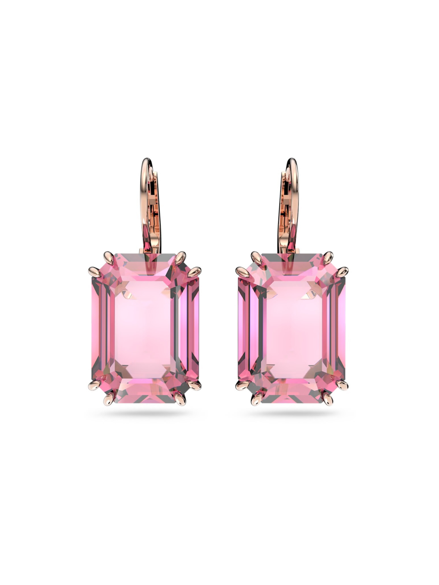 Aros Colgantes Swarovski Millenia Pink