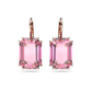 Aros Colgantes Swarovski Millenia Pink