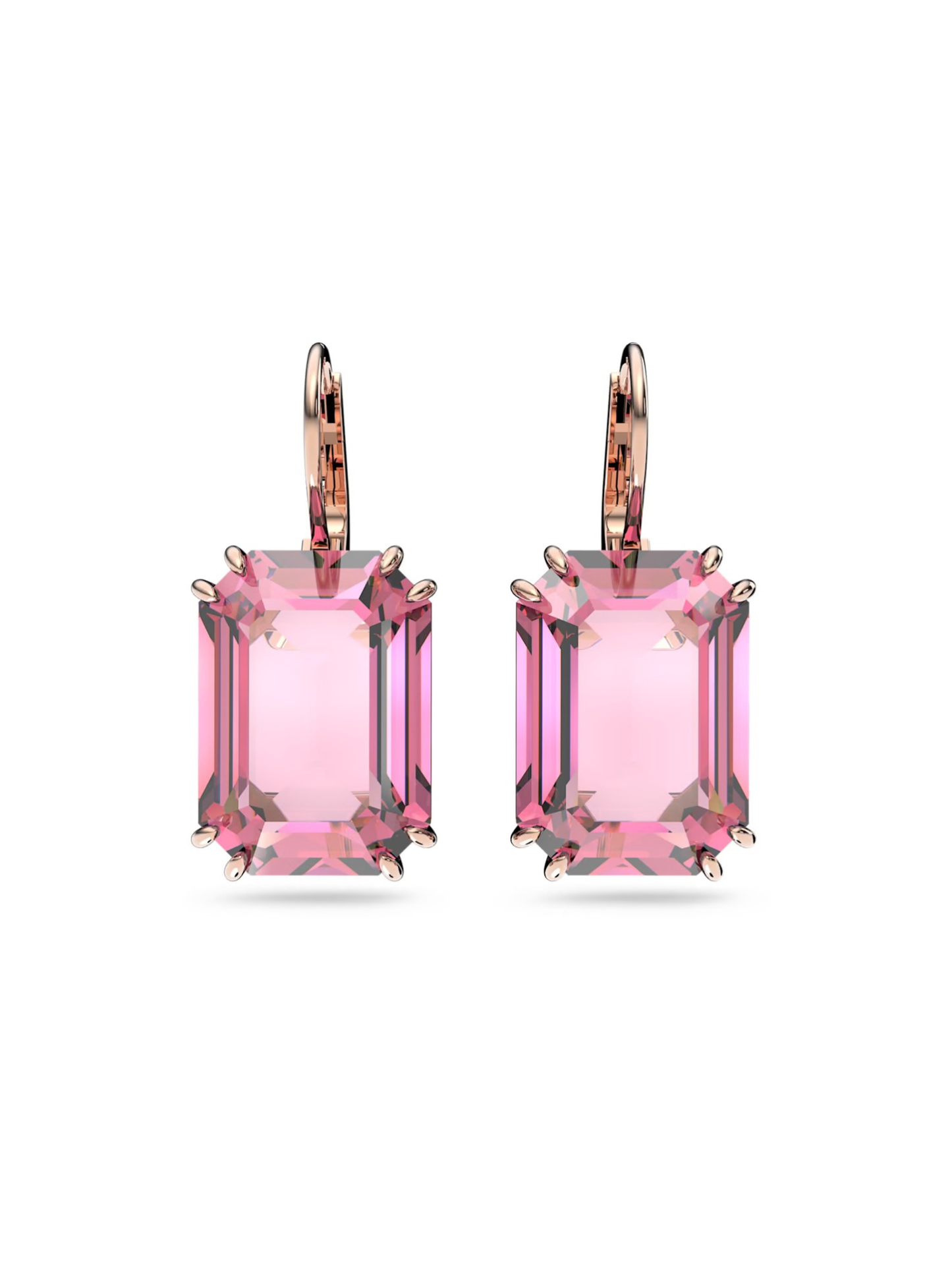 Aros Colgantes Swarovski Millenia Pink