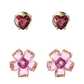 Set 2 Aros de Flor Swarovski Idyllia + Aros de Corazones