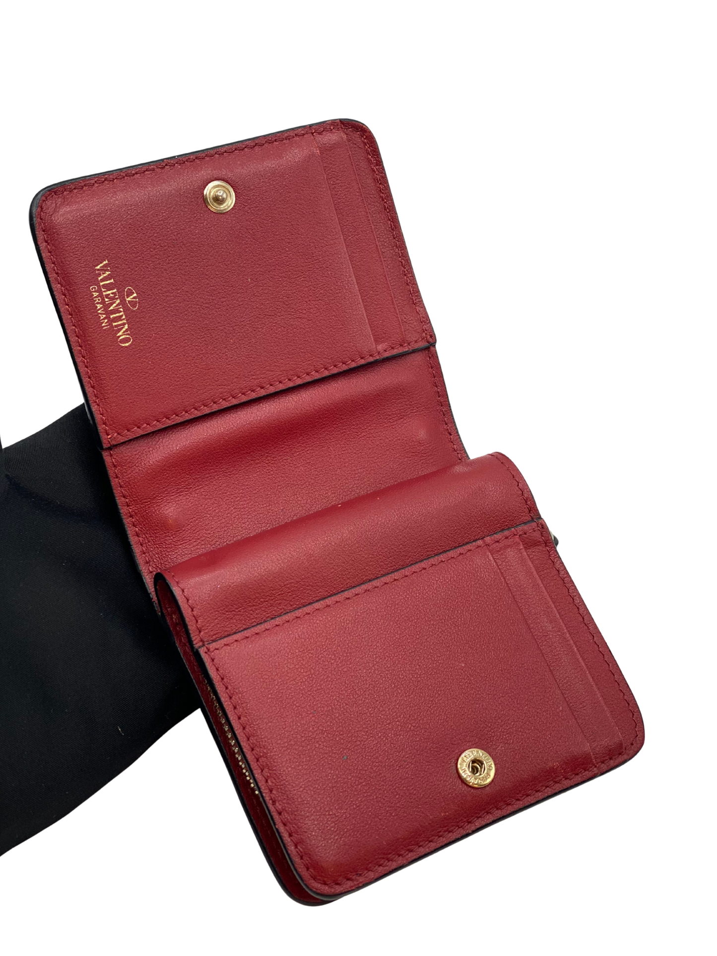 Billetera Pequeña Valentino Rockstud