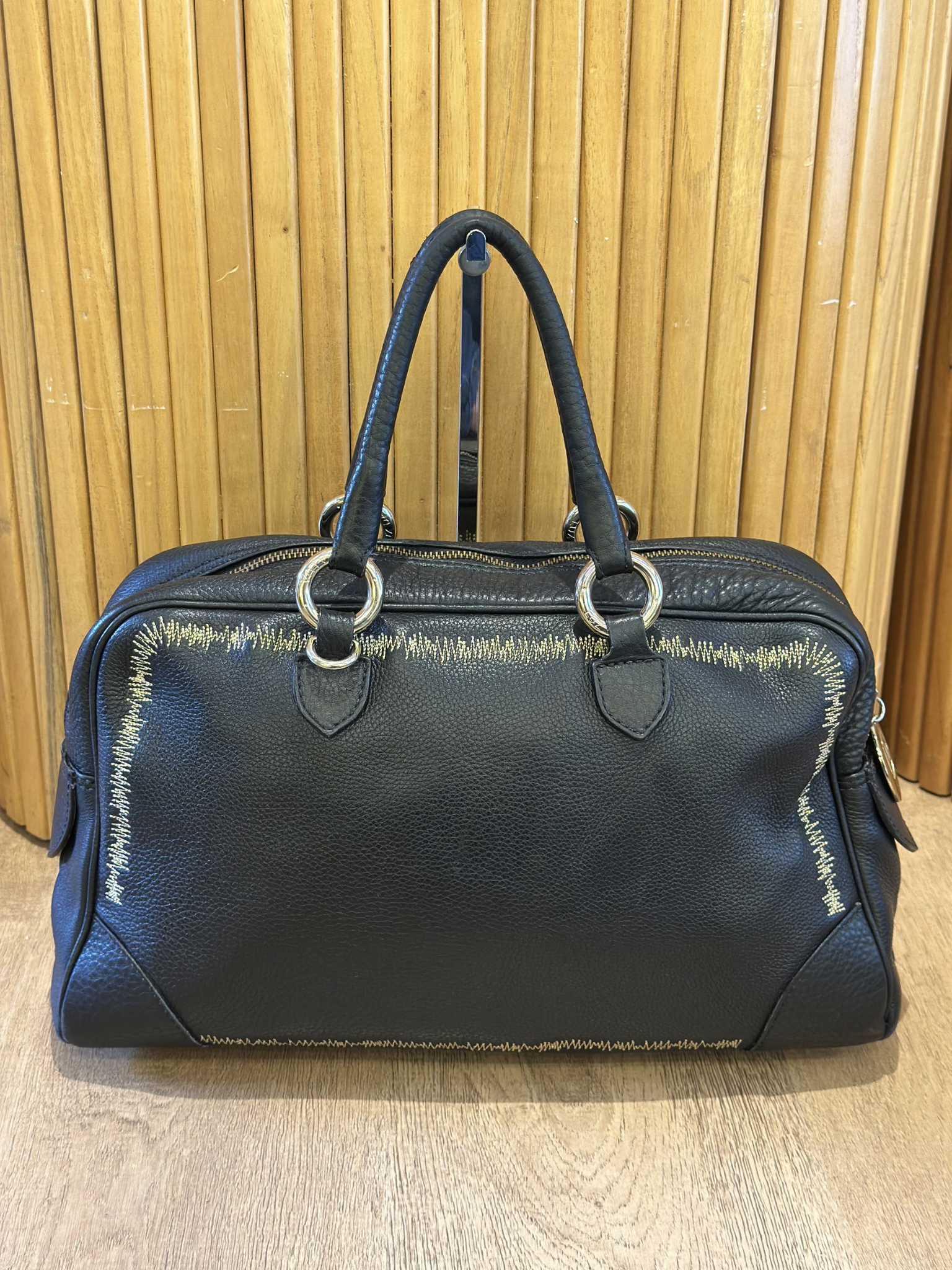 Cartera de Mano Negra Luz Da Lua