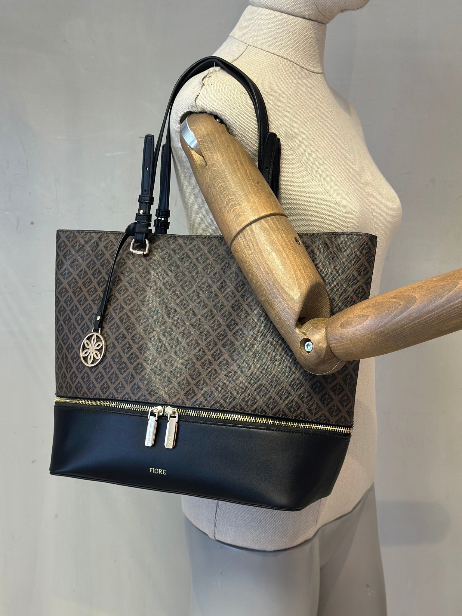 Cartera Marrón Fiore Tote Bag